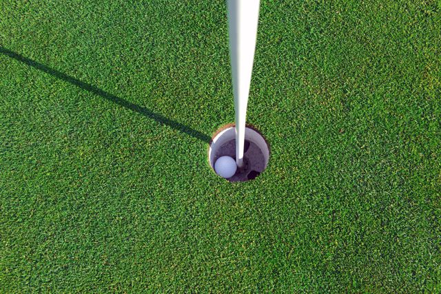 Golf Ball in hole | CBMC Golf Tournament Prizes